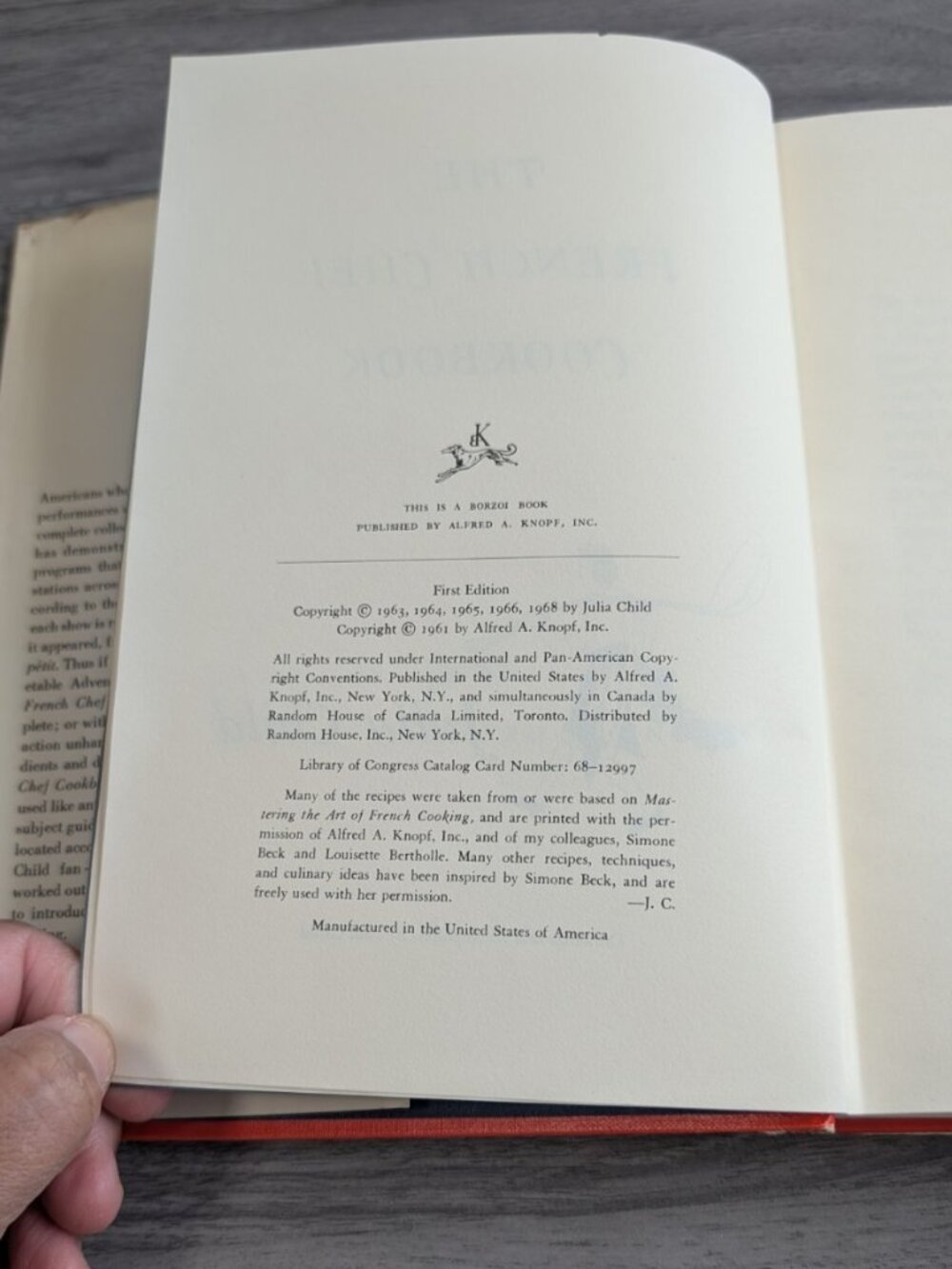 Julia Child The French Chef Cookbook 1968 HC DJ Knopf First Edition - Picture 8 of 11